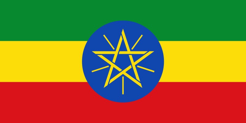 Etiopie - státní vlajka